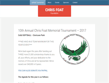 Tablet Screenshot of chrisfoatfoundation.org